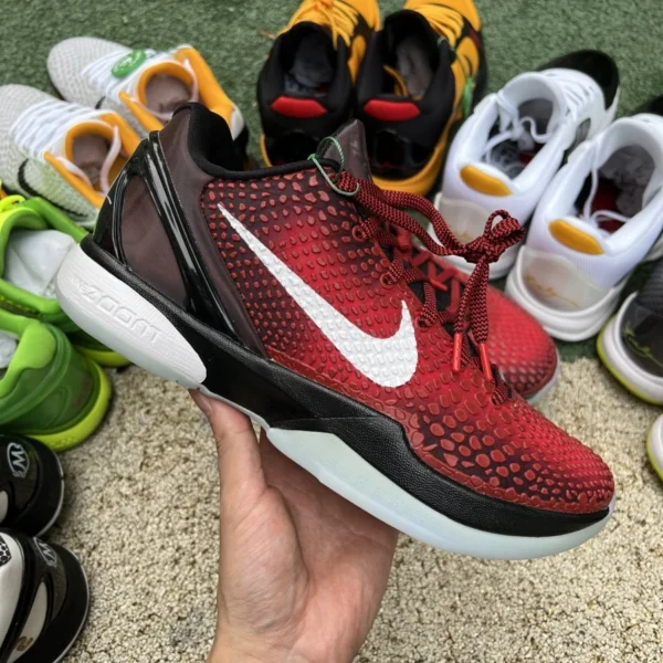 Kobe 6 nero e rosso s2 prodotto di punta originale puro Nike Zoom Kobe 6 All-Star ZK6 Kobe 6 nero e rosso all-star DH9888-600