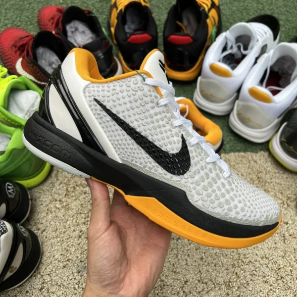 Kobe 6 playoff bianco giallo s2 puro prodotto di punta originale Nike Kobe 6 Protro Kobe 6 scarpe da basket playoff CW2190-100