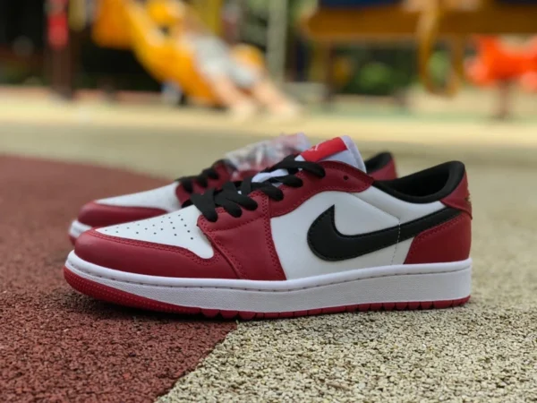 aj1 Chicago low Air Jordan 1 Golf Chicago AJ1 sneakers Chicago bianche e rosse DD9315-600