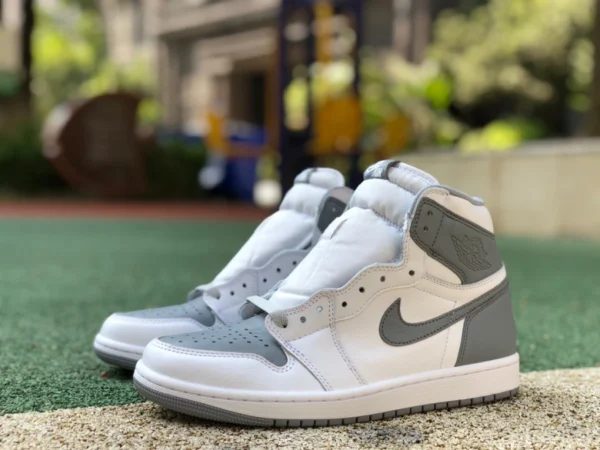 aj1 grigio e bianco alto originale puro Air Jordan 1 High OG "Stealth" sneak segreto 555088-037