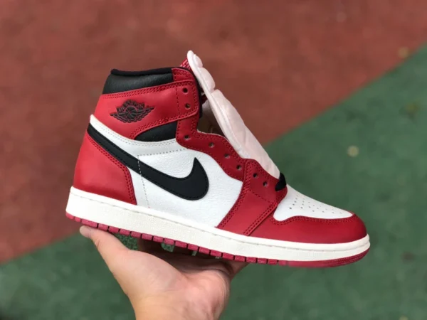 aj1 vecchio Chicago puro modello originale da donna immagine reale Air Jordan 1 High OG "Chicago Reimagined" DZ5485-612