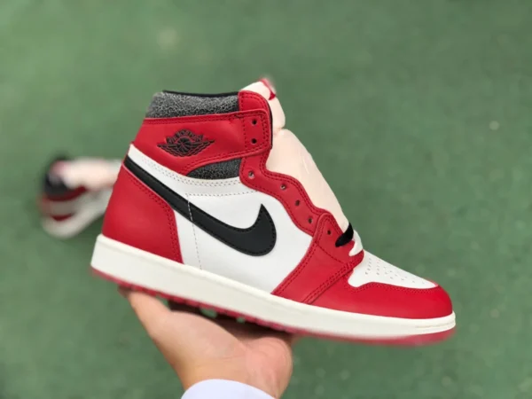 aj1 Chicago effetto invecchiato puro originale Air Jordan 1 High OG "Chicago Reimagined" nuovo Chicago effetto invecchiato retrò dz5485-