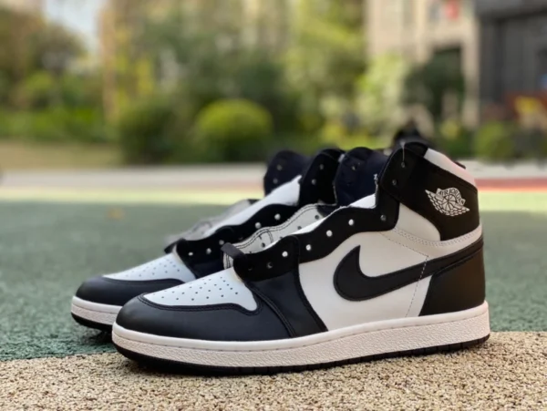 aj1 bianco e nero alto top 85 s2 puro originale Air Jordan 1 High AJ1 panda bianco e nero trendy scarpe da basket retrò BQ4422-001