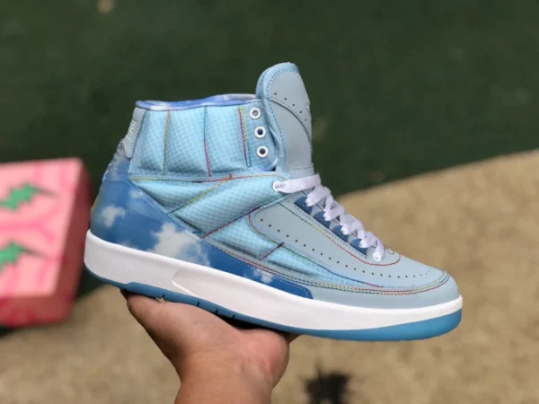 aj2 blu cielo J Balvin X Air Jordan2 AJ2 blu cielo blu scarpe da basket retrò DQ7691-419