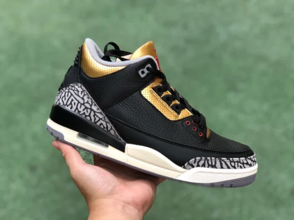 aj3 nero cemento oro puro originale Air Jordan 3 WMNS "Black Gold" CK9246-067