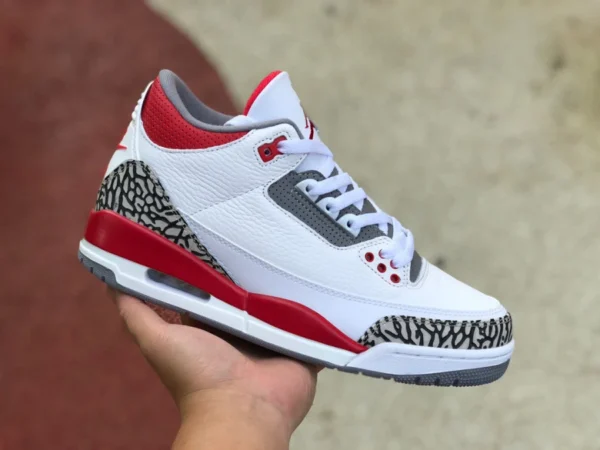 aj3 rosso fiamma versione economica di Air Jordan 3 AJ3 rosso fiamma scarpe da basket retrò bianche e rosse DN3707-160