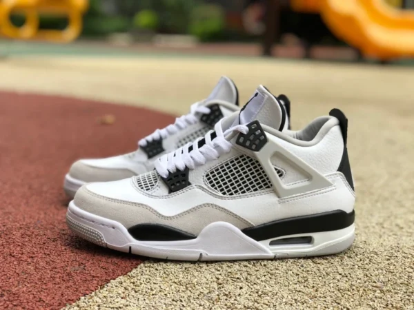 aj4 grigio bianco nero versione economica di Air Jordan 4 AJ4 grigio bianco nero panda scarpe da basket in cemento bianco DH6927-111