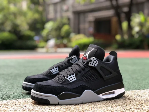 aj4 Tela nera Air Jordan 4 “Black Canvas” Black Cat 2.0 Tela nera DH7138-006