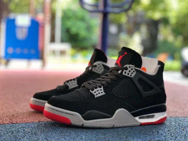 aj4 nero e rosso puro originale Air Jordan 4 Bred AJ4 tori neri e rossi 19 anni reincisi 308497-060