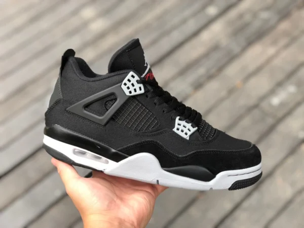 aj4 tela nera Air Jordan 4 AJ4 little Eminem tela nera nero gatto 2.0 scarpe da basket retrò DH7138-006