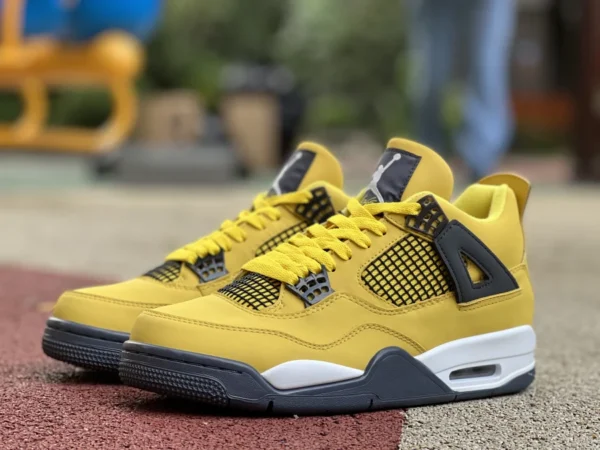 aj4 Dian madre versione economica di Air Jordan 4 AJ4 Dian madre nero giallo grigio giallo scarpe da basket CT8527-700