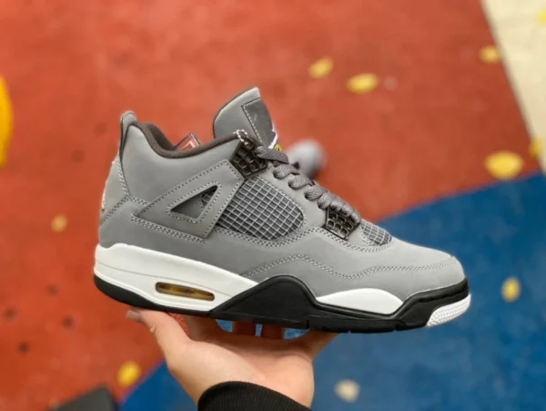 aj4 mouse puro originale Air Jordan 4 Cool Grey AJ4 mouse grigio fresco camoscio grigio 308497-007