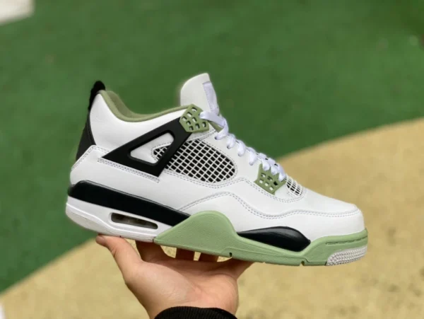 aj4 Matcha Verde Air Jordan 4 WMNS "Seafoam" Bianca Nero Verde AQ9129-103