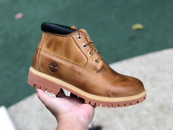 marrone medio Timberland stivali da esterno impermeabili resistenti all'usura stivali al rabarbaro