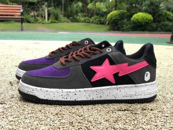 Ape Man Nero Viola Rosa Nuova versione BAPE STA SK8 Nuove sneakers Star Scarpe casual Ape Man Scarpe sportive basse