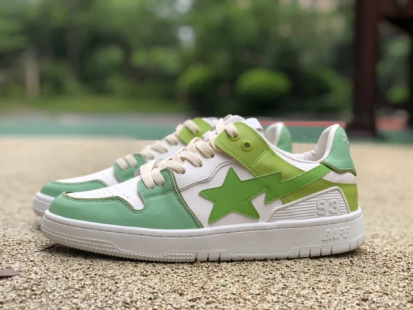 Ape man bianco verde chiaro nuova versione BAPE STA SK8 nuove sneakers star scarpe casual ape man scarpe sportive basse