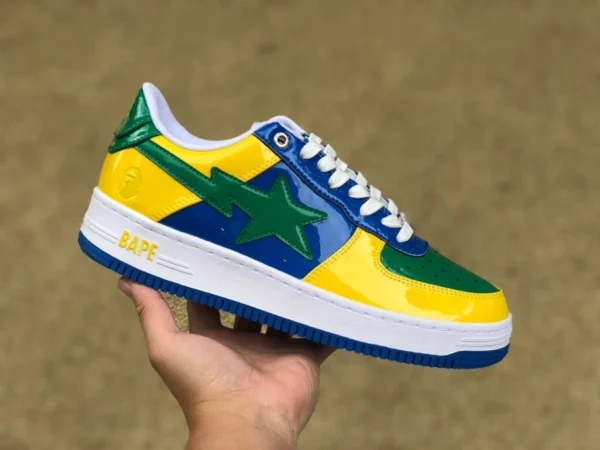 Ape Man giallo verde blu vernice nuova versione BAPE STA SK8 nuove sneakers star scarpe casual Ape Man scarpe sportive basse