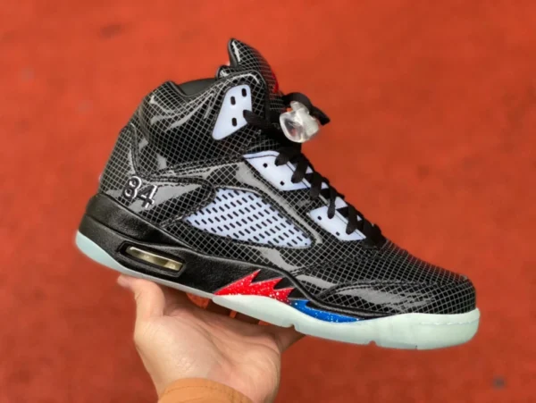 aj5 Transformers Nero Specchio Air Jordan 5 "Transformers" aj5 Transformers Nero Rosso Blu