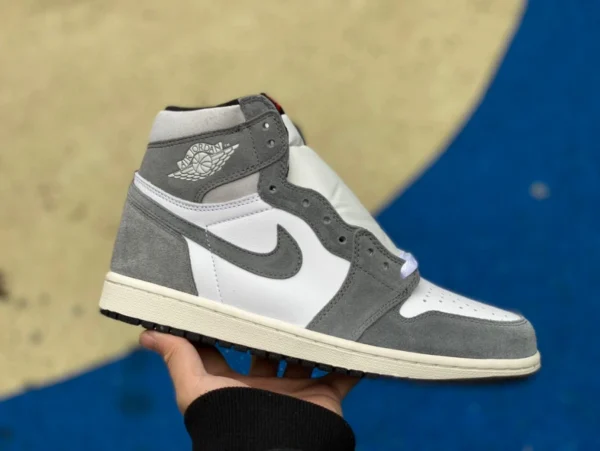 aj1 lavato grigio high-top versione economica del primo strato di pelle Air Jordan 1 High OG grigio lavato "Washed Heritage" DZ5485-051