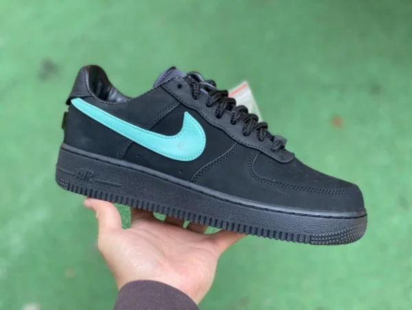 Air Force Tiffany co-branded s2 aggiornamento di qualità originale pura Tiffany & Co. x Nike Air Force 1 Low Tiffany sneakers Air Force co-branded nero verde low-top DZ1