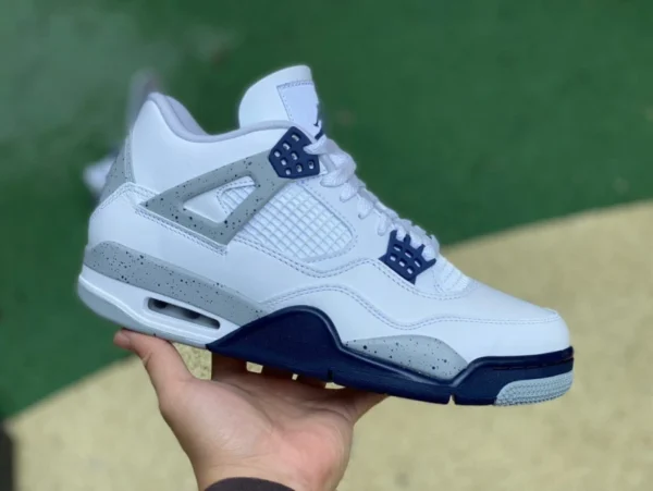 aj4 blu notte edizione speciale ljr ha prodotto Air Jordan 4 AJ4 bianco blu notte blu splash inchiostro retro scarpe da basket DH6927-140