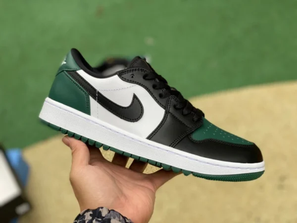 aj1 nero e bianco verde golf puro originale Air Jordan 1 LowGolf Aj1 verde scarpe da golf basse DD9315-107