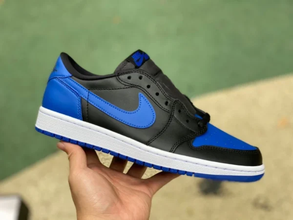 aj1 nero blu basso dg puro originale Air Jordan 1 Low AJ1 nero blu scarpe da basket casual retrò basse da uomo 705329-004