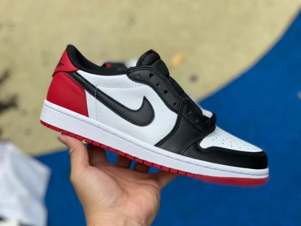 aj1 black toe low La versione più economica di Air Jordan 1 Low OG Black Toe 2023 versione CZ0790-106