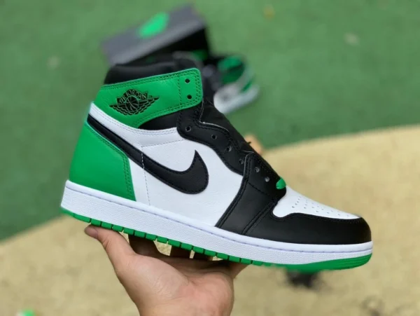 aj Lucky Green High Top Special Edition LJR ha prodotto Air Jordan 1 High OG Lucky Green nero e bianco punta verde alta DZ5485