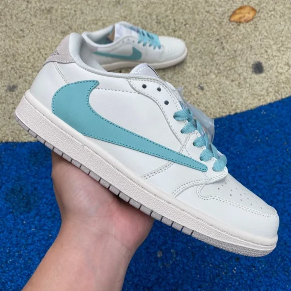 aj1 barb basso bianco Tiffany T IFFANY CO Tiffany x Travis Scott x Air Jordan 1 Low 11837 Tiffany joint DM7866-220