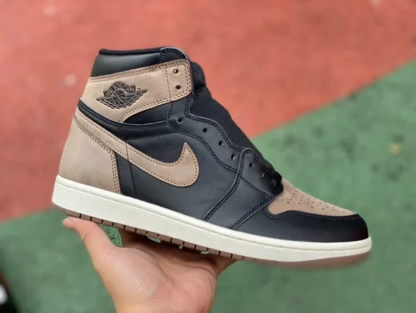 aj1 marrone nero alto DG puro originale Air Jordan 1 High OG Palomino pelle mocha alto marrone nero DZ5485-020