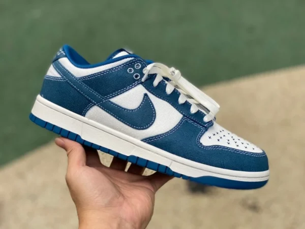 Dunk denim blu denim puro originale Nike Dunk Low Retro SE denim blu industriale blu basse scarpe da ginnastica casual DV0834-101