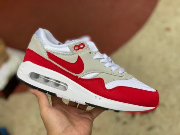 Max1 Bianche Grigie Rosse Nike Air Max 1 86 Big Bubble Rosse Grigie Retro Scarpe sportive DO9844-DQ3989-100