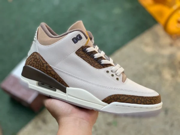 aj3 Grigio Marrone Mocha Air Jordan 3 "Palomino" ct8532-102