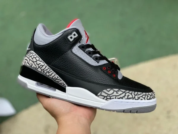 aj3 cemento nero Air Jordan 3 Retro AJ3 modello scoppio cemento nero 854262-001