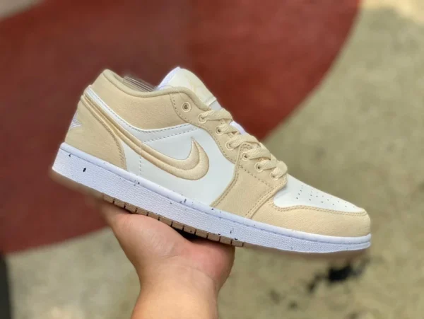 aj1 beige seta vela bianca AirJordan 1 low top beige seta vela bianca FN3722-701