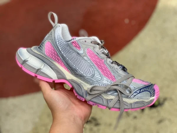 Balenciaga 3XL superficie in polvere d'argento, le Balenciaga/Balenciaga 23 nuove scarpe da papà retrò con lacci in stile spettacolo XXXL 3XL più convenienti