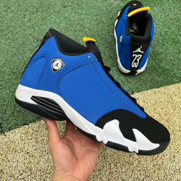 aj14 nero Laney Air Jordan 14 "Laney" aj14 nero blu giallo 487471-407