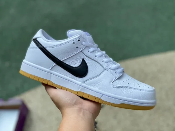 Dunk bianca e nera in gomma grezza pura originale Nike Dunk Sb Low Pro Iso White Gum scarpe bianche nuove sneakers basse retrò CD2563-101