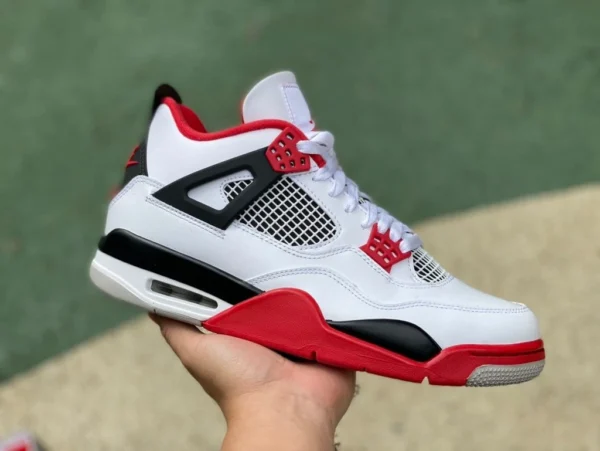 aj4 rosso fiamma edizione speciale ljr prodotto Air Jordan 4 AJ4 modello coppia rossa in bianco e nero rosso fiamma 2020 replica DC7770-160