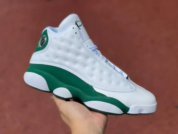 aj13 Ray Allen versione primo strato in vero carbonio AIR JORDAN 13 AJ13 Ray Allen PE scarpe da basket bianche e verdi 414571-125