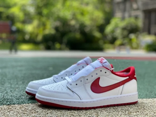 aj1 bianco e rosso primo anno basso top dg pure originale Air Jordan 1 Retro Low bianco e rosso primo anno OG705329-101