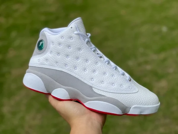 aj13 Bianco Grigio Rosso Alto Air Jordan 13 “Wolf Grey” Wolf Grigio Bianco Rosso Alto 414571-160