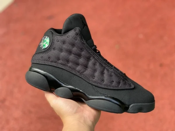 aj13 Black Cat High Top Air Jordan 13 AJ13 Black Cat Pure Black Black Soul 3m riflettente 414571-011