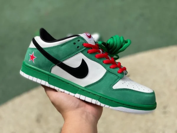 Dunk Heineken joint s2 puro originale Nike Dunk SB Low Pro Heineken Heineken bianco verde 304292-302