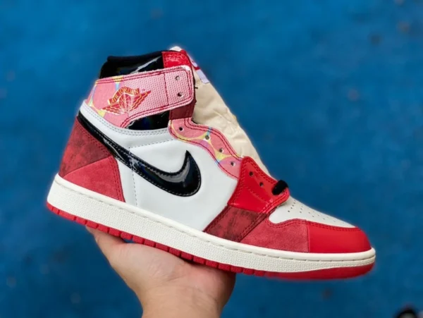 aj1 Spider-Man 2.0 O puro originale Air Jordan 1 High OG SP top alto AJ1 Spider-Man 2.0 bianco rosso DV1753-601