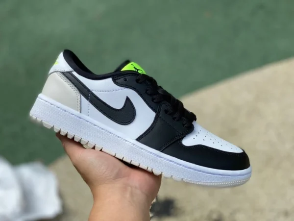 aj1 golf bianco grigio nero puro originale Air Jordan 1 Low Golf AJ1 bianco nero golf low top DD9315-108