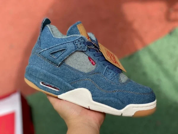 aj4 Levis denim Air Jordan 4 x levis denim giunto resistente all'usura Levis AO2571-401