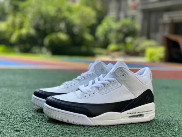 aj3 lightning cut puro originale Air Jordan 3 x Fragment AJ3 Fujiwara Hiroshi joint bianco e nero big lightning DA3595-100