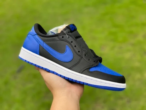 aj1 nero blu basso y puro originale Air Jordan 1 Low AJ1 nero blu scarpe da basket casual retrò basse da uomo 705329-004